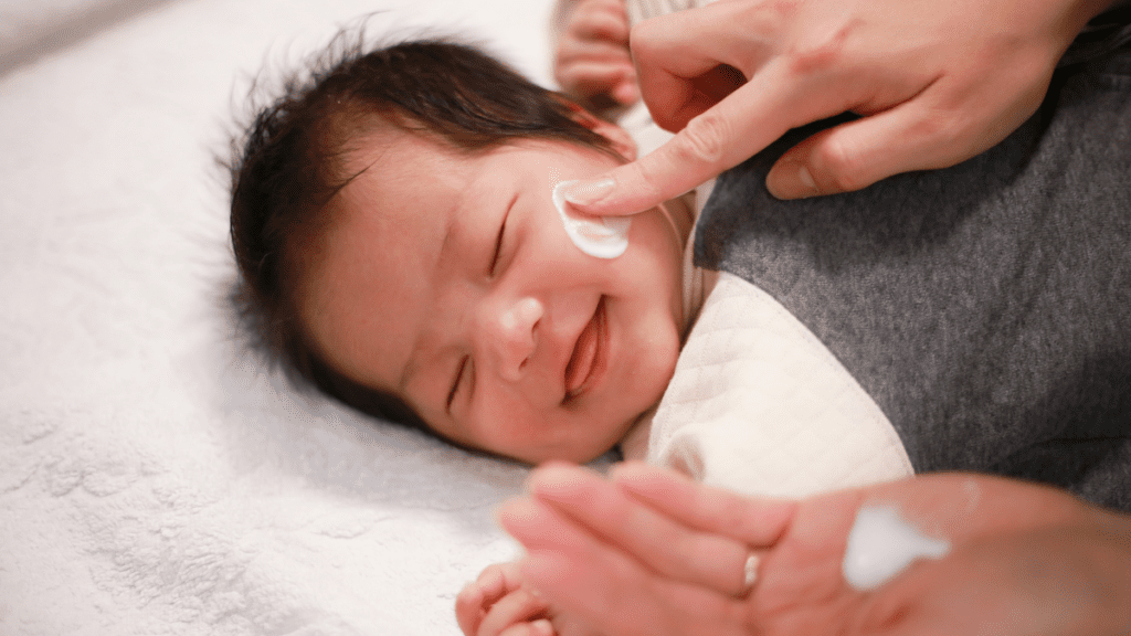 Hidratante para pele do bebê